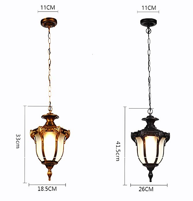 Dawl Pendant Lantern Classical Hanging Chandelier b’Bulb LED