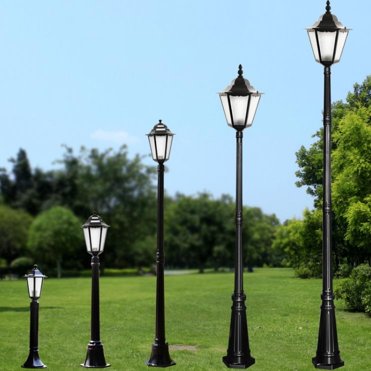 Materjal tal-aluminju Lampa Unika Post Street Garden Post Lamp Lantern